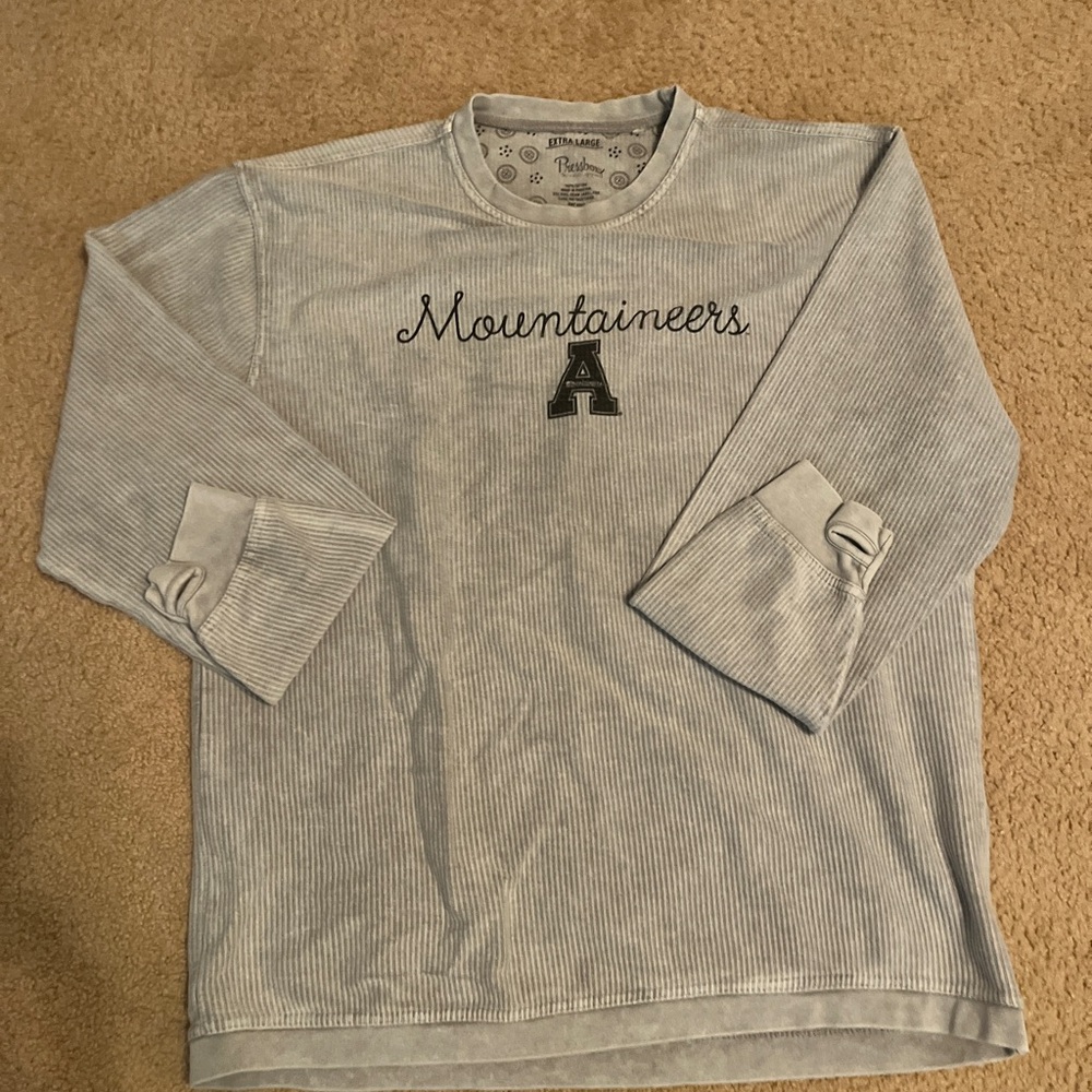 Appalachian State  Pressbox Gray Cotton hoodie